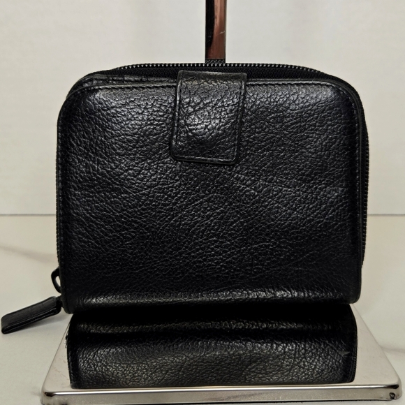 Prada Black Leather Bifold Compact Wallet - Picture 3 of 10